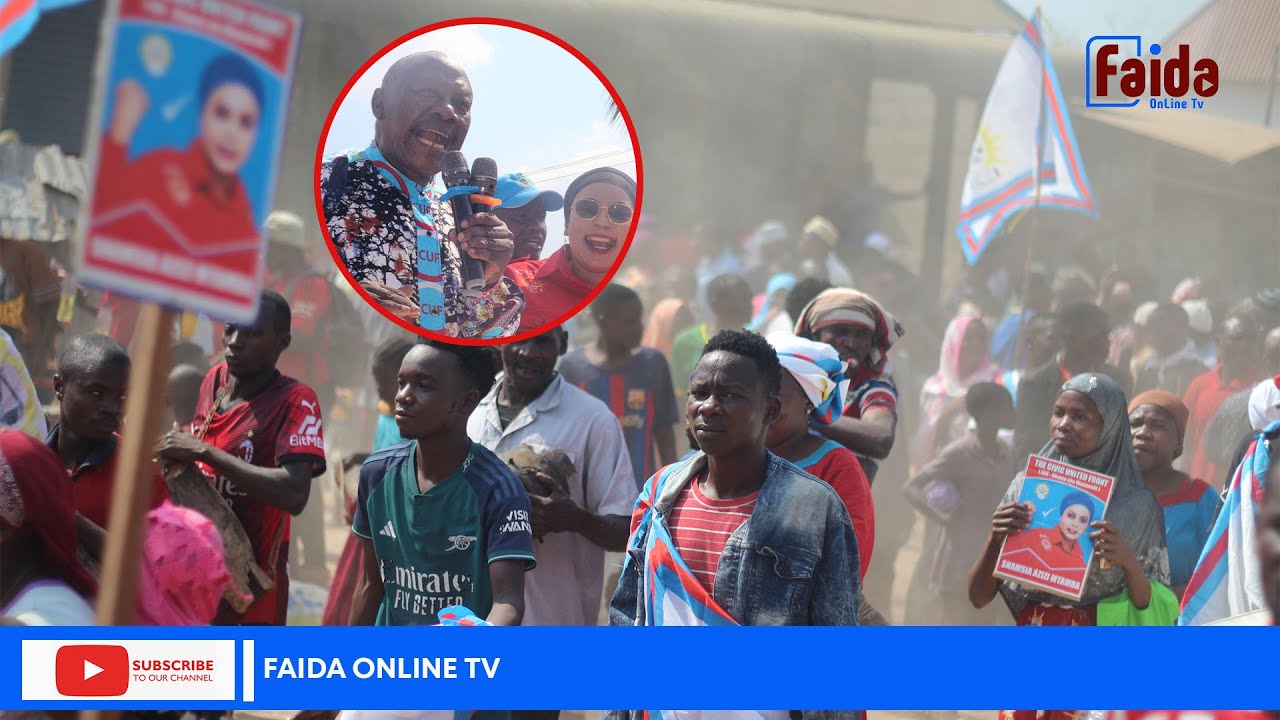 MAPOKEZI YA PROFESA LIPUMBA MTWARA AKIWA NA MHE. SHAMSIA MBUNGE WA MTWARA VIJIJINI.