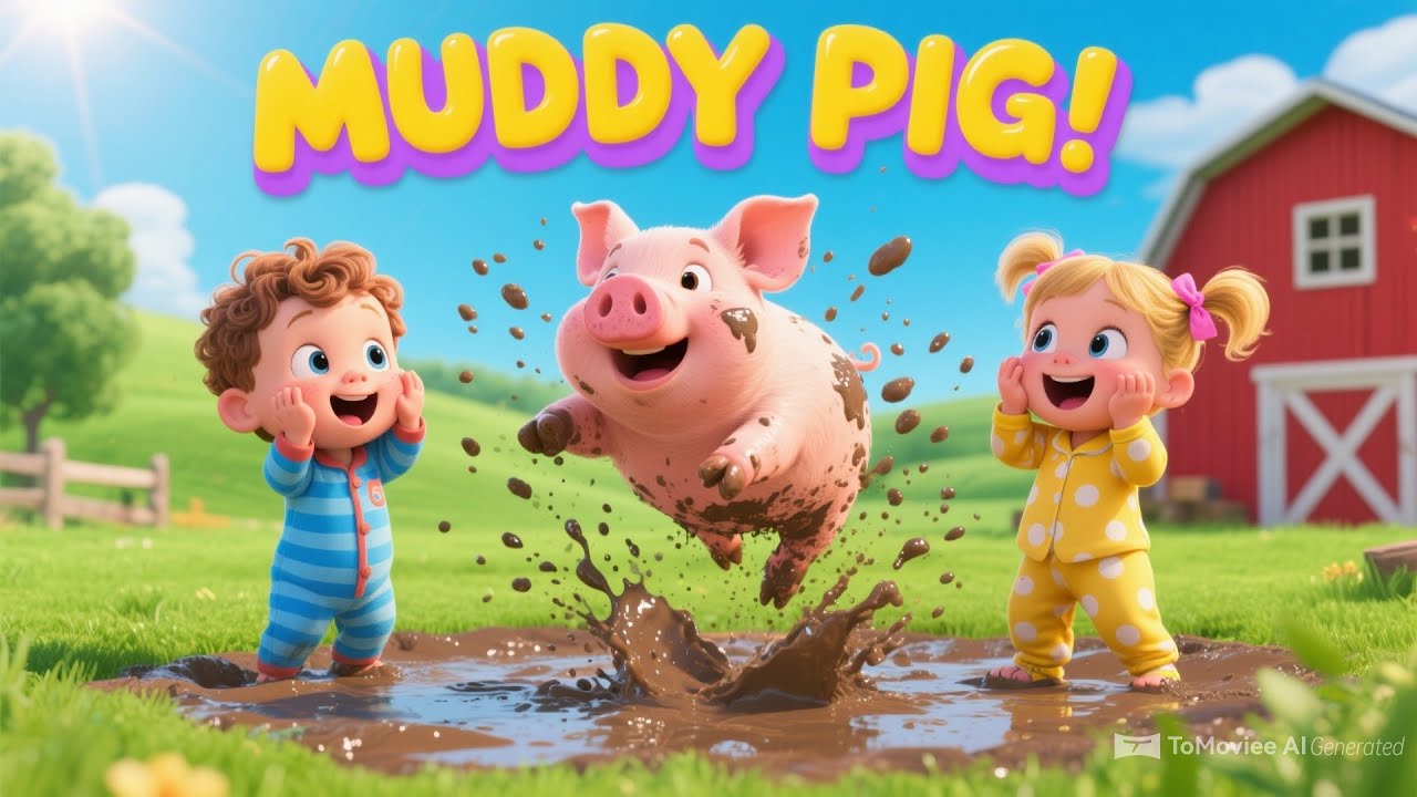 Farm Animals Song for Kids 🚜 Tractor Ride & Animal Sounds! 🐮 Nursery Rhymes for Toddlers