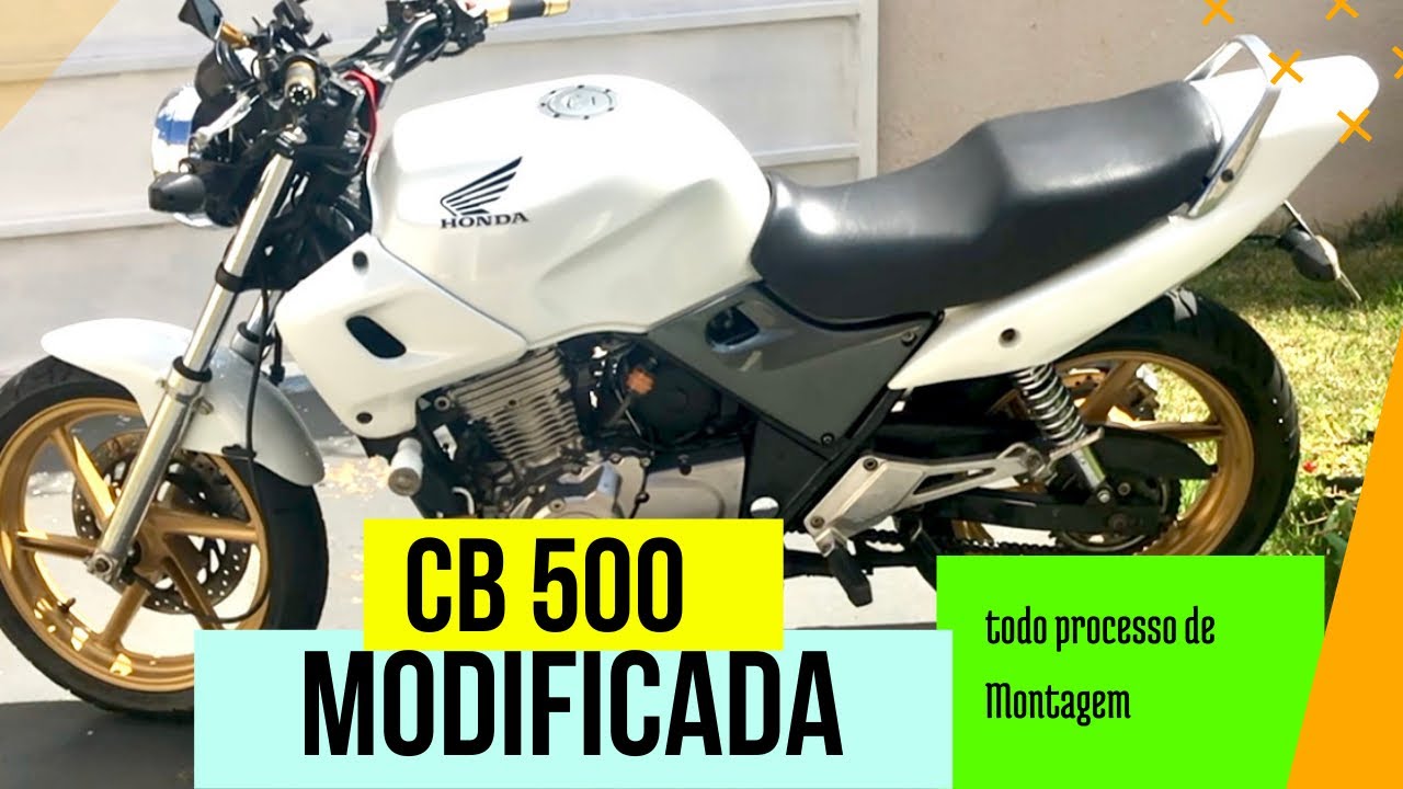 Cb 500 Modificada ( todo o processo de montagem da Rabeta esportiva) #cb500   #moto #modificações