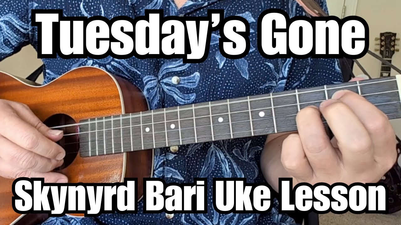 TUESDAY'S GONE Baritone Ukulele Lesson LYNYRD SKYNYRD w/Tab