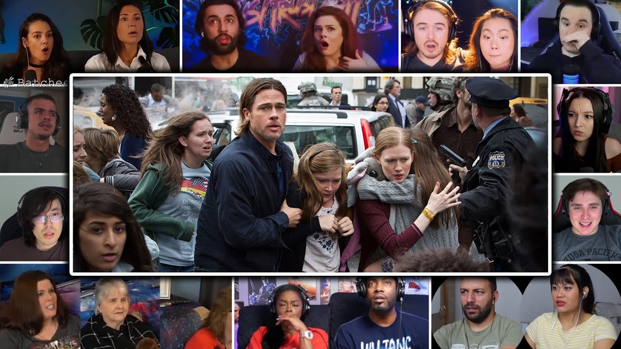 Zombie Outbreak in Philadelphia| World War Z (2013) Reaction Mashup