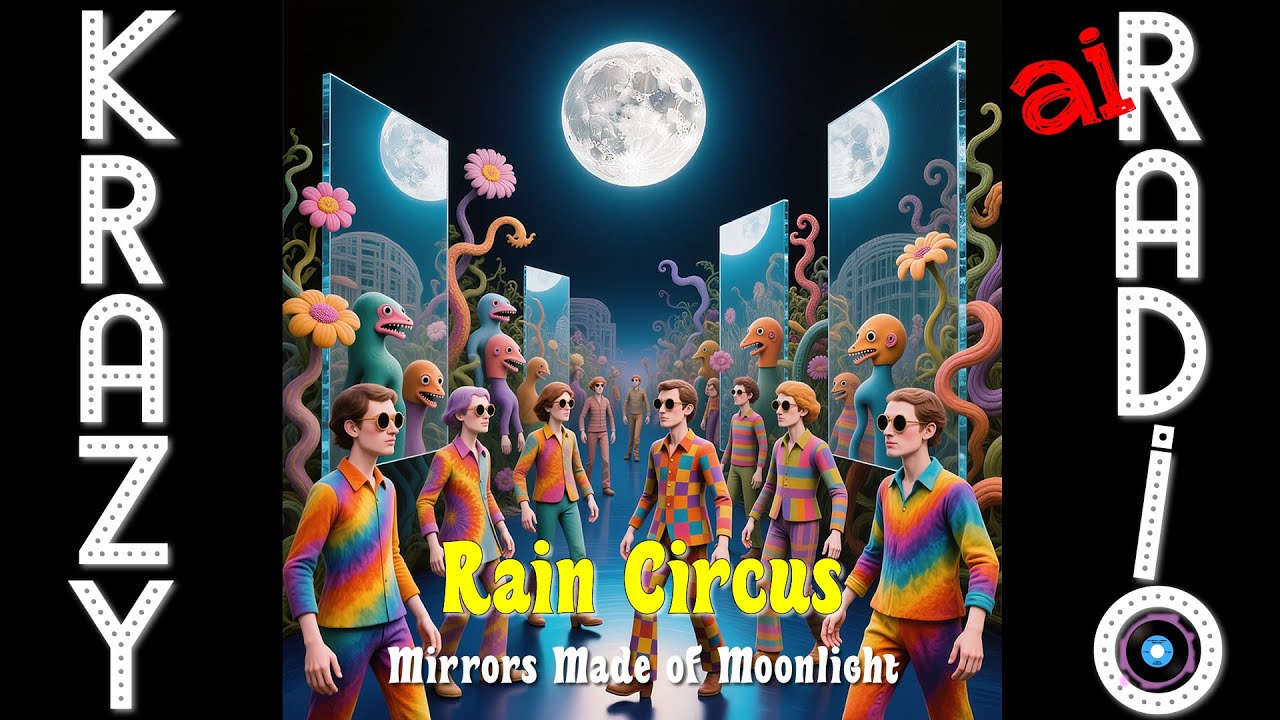"Mirrors Made of Moonlight" — Rain Circus (Official AI-Generated 1960's Psychedelic Rock)