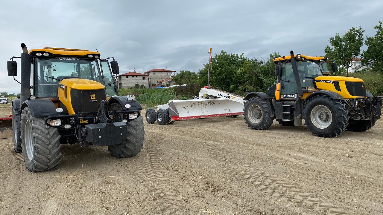 KABİNİ EN GENİŞ TRAKTÖR JCB 3230 & SON TEKNOLOJİ AÇI AYARLI LAZERLİ TESVİYE