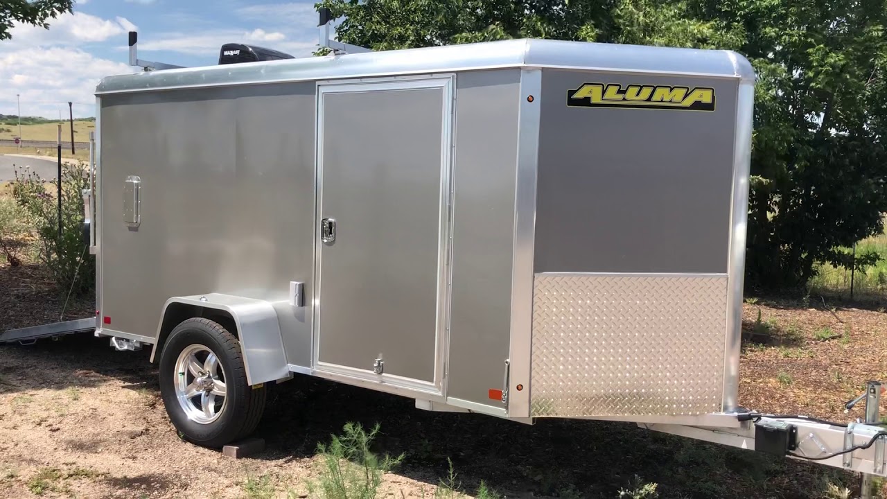 Super Cool 5x10 Aluma Aluminum Cargo Trailer with Power!