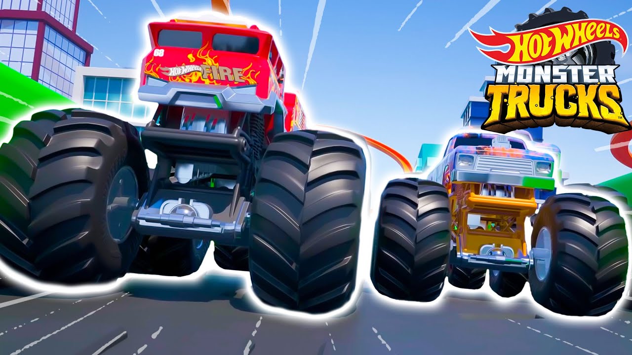 5 Alarm and Bigfoot Use Teamwork 🚗 + More Kids Cartoons | Hot Wheels