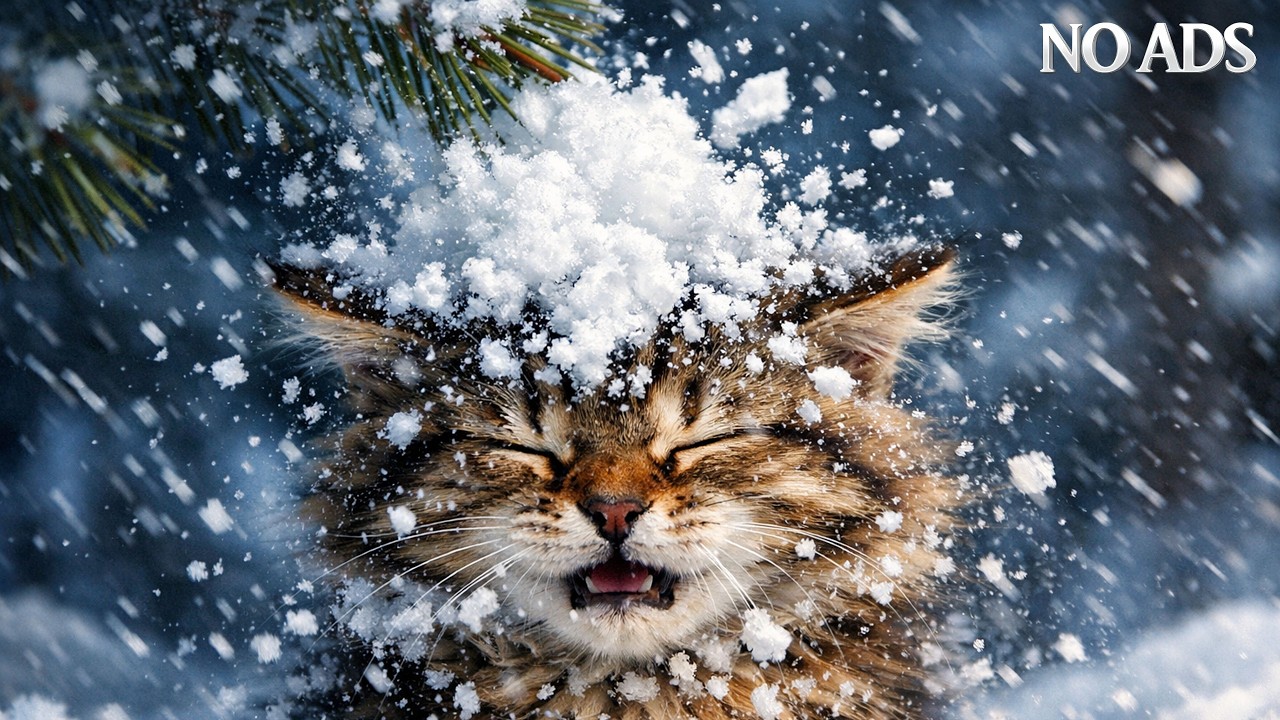 Above the Noise ❄️🏔️ | 30 Min Calm Music & Mountain Kittens
