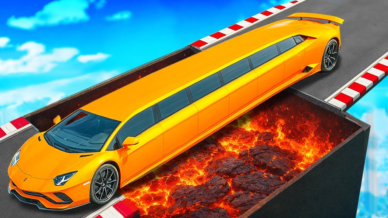 CAN A LAMBA DRIVE THROUGH A GIANT CRUSHER IN GTA 5? - EXPERIMENT IN GTA 5