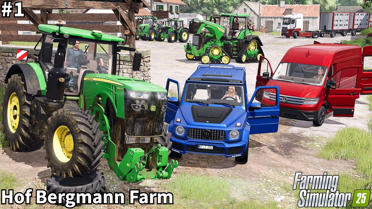 My Dream John Deere Farm, Starting Silage Season│Hof Bergmann│FS 25│Timelapse#1