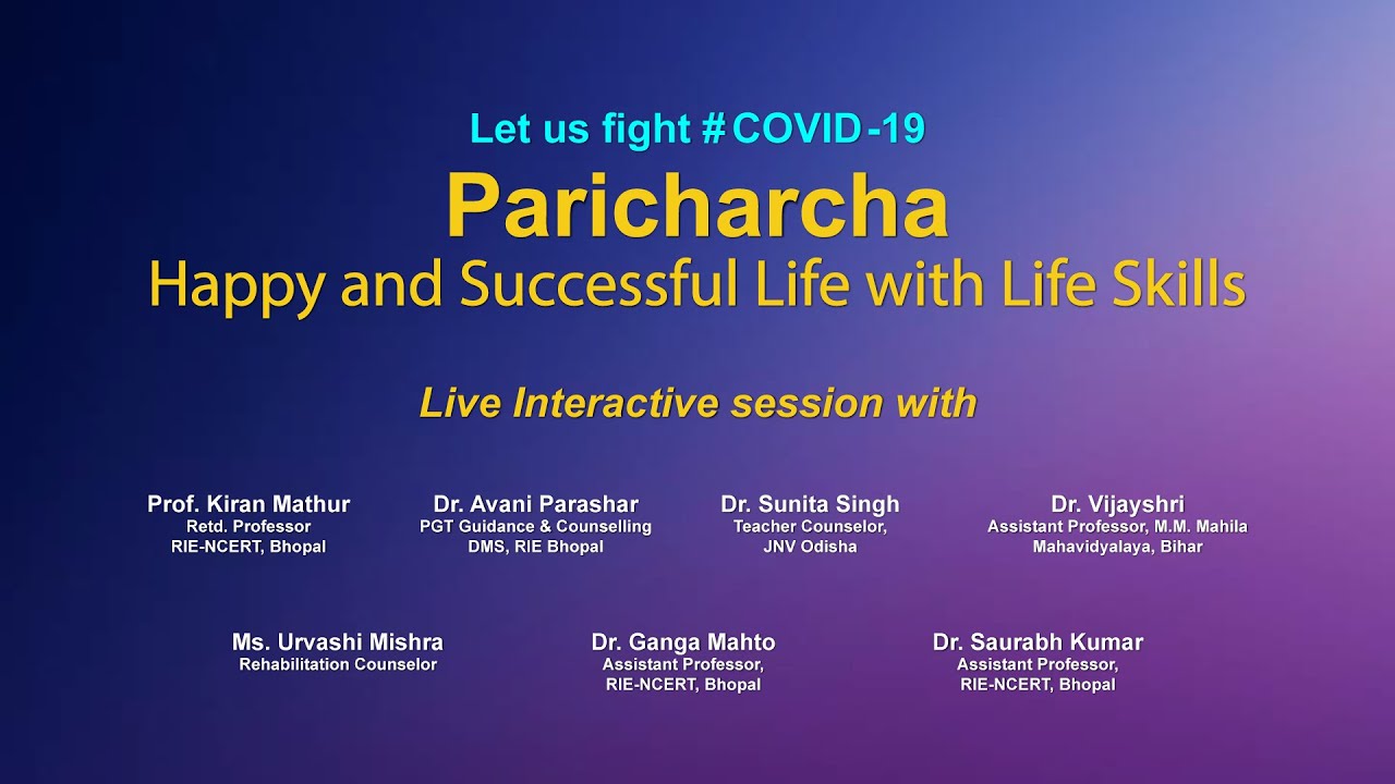 Live Interaction on PMeVIDYA :  Paricharcha: 
