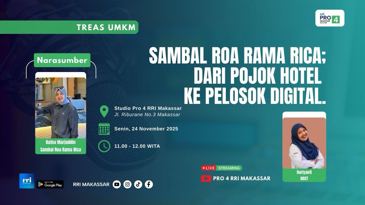 Sambal Roa Rama Rica; Dari Pojok Hotel ke Pelosok Digital  ||  Senin, 24 November 2025
