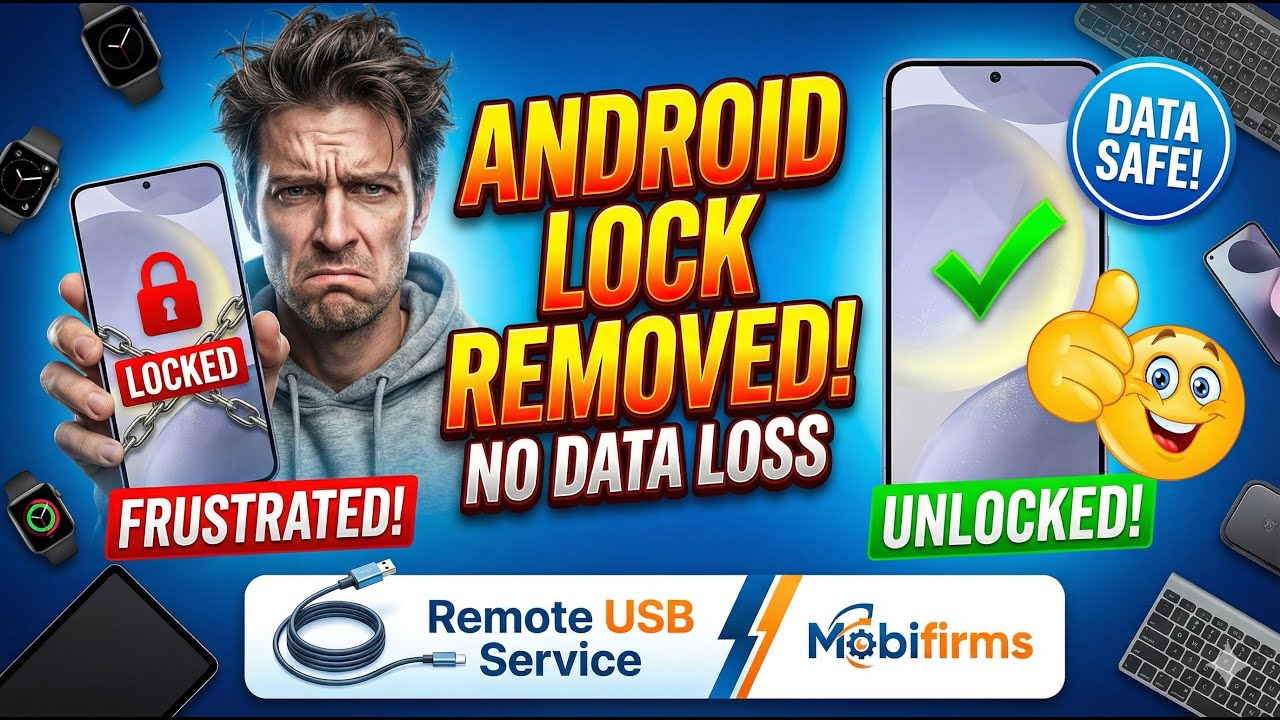 Remove Android User Lock WITHOUT Data Loss! Remote USB Service