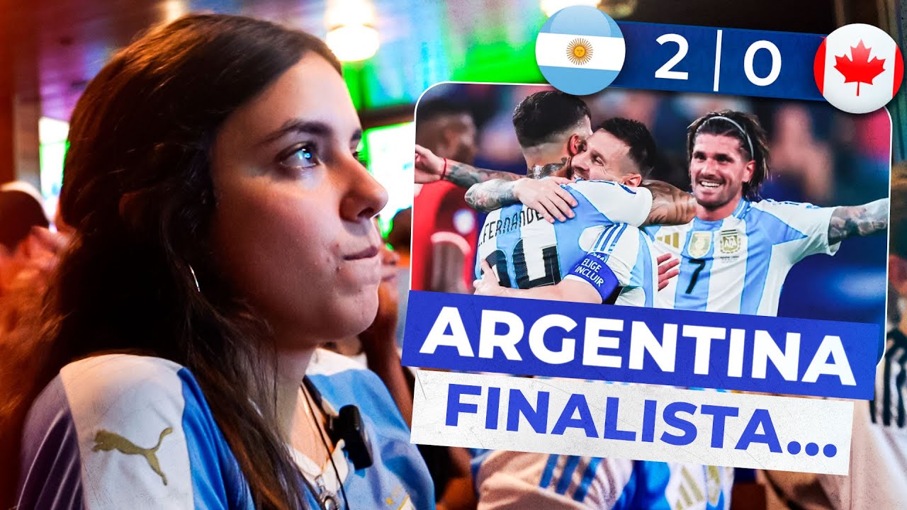 ARGENTINA VS CANADÁ | REACCIÓN de HINCHA URUGUAYA rodeada de ARGENTINOS *Copa América 2024*