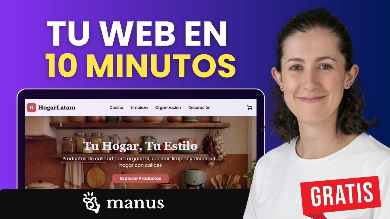 Crea tu Web en 10 Minutos con Manus IA - Tutorial Completo