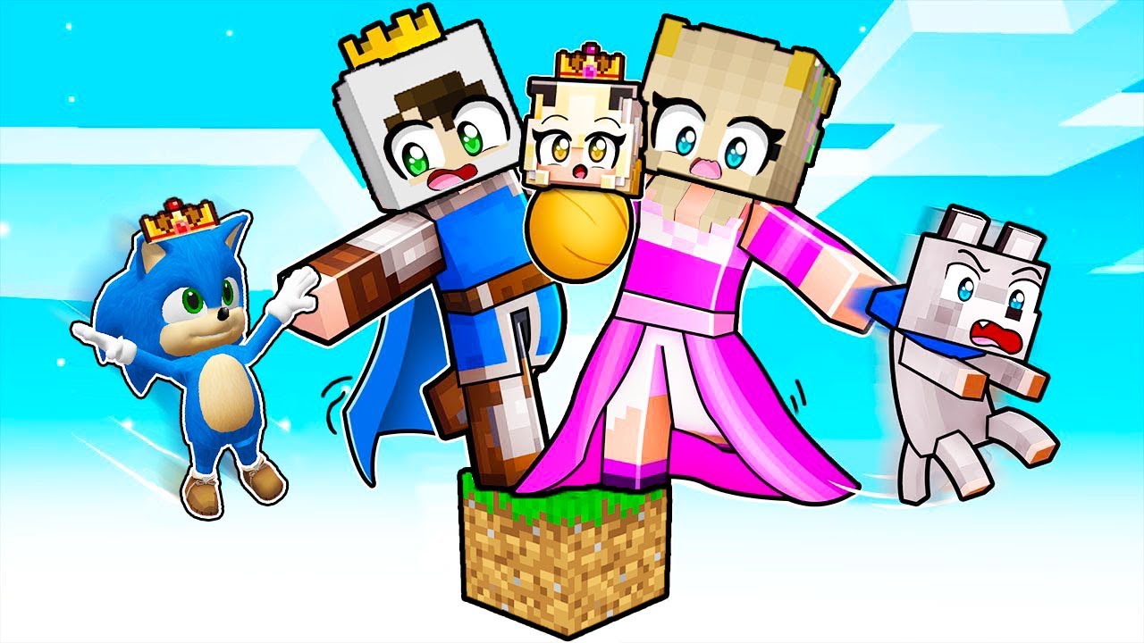 KRALİYET AİLESİ TEK BLOK - 😨 Minecraft