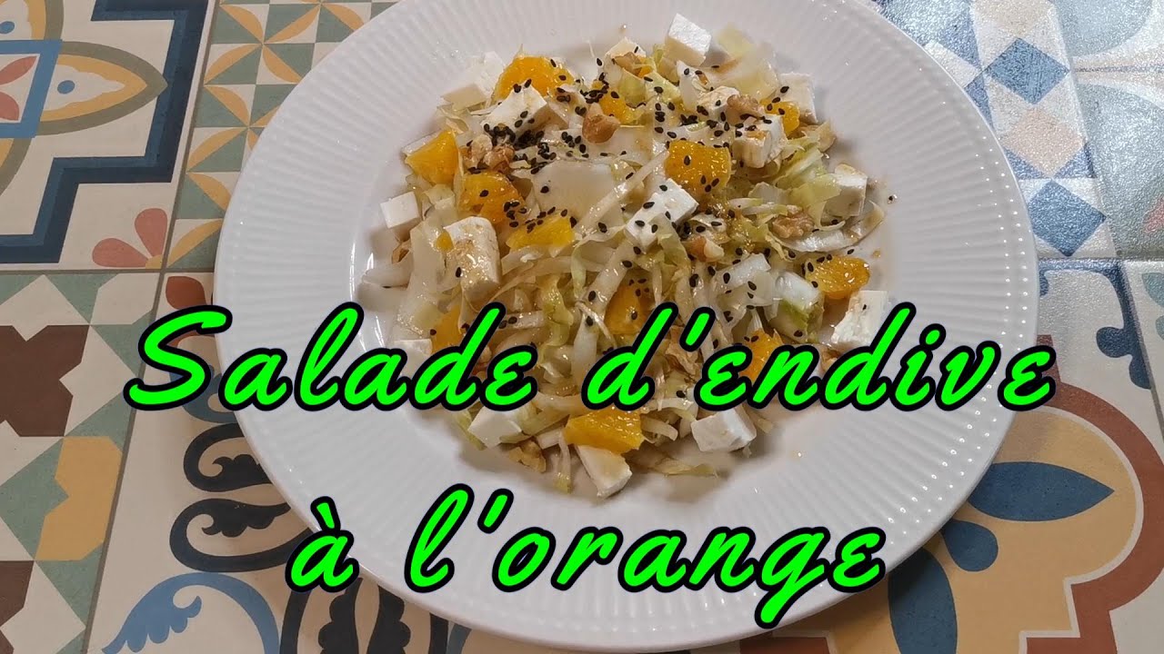 🥗🍊 Comment faire une salade d’endive à l’orange. Fraîche, légère et vitaminée.🥬
