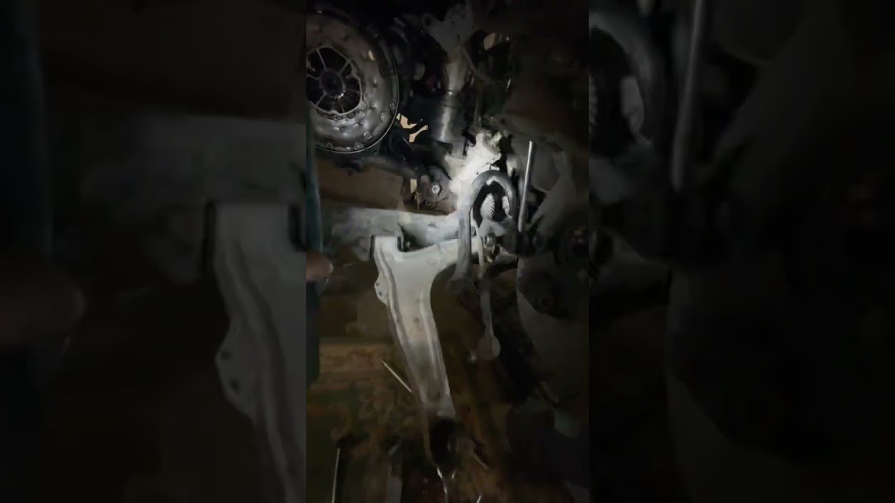 Как снять мкпп сааб 9.3 дизель, how to remove mechanical gear box Saab 9.3 tdi