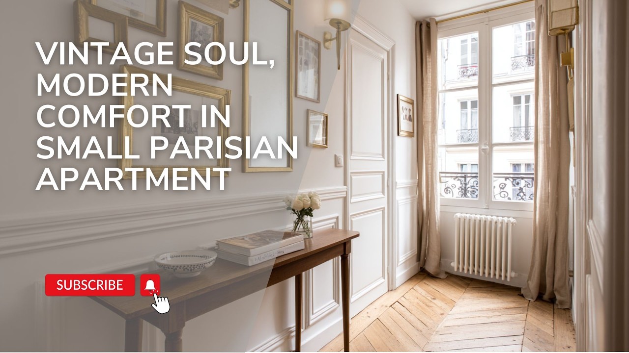 Vintage Soul, Modern Comfort: A Small Parisian Apartment Tour