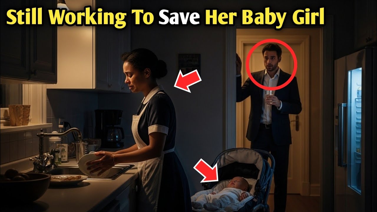 Billionaire Saw The MAID Washing Dishes At 2 Am To Save Her BABY And WHAT HE DID NEXT CHANGED....