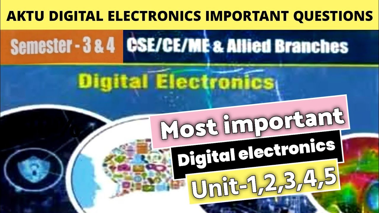 Digital electronics aktu important questions 2024 | Aktu important questions 2nd year | infoins