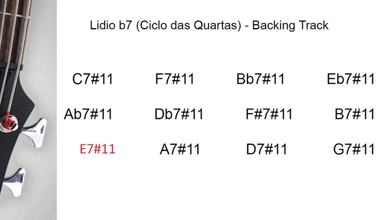 Lidio b7 - Ciclo das Quartas - Backing track