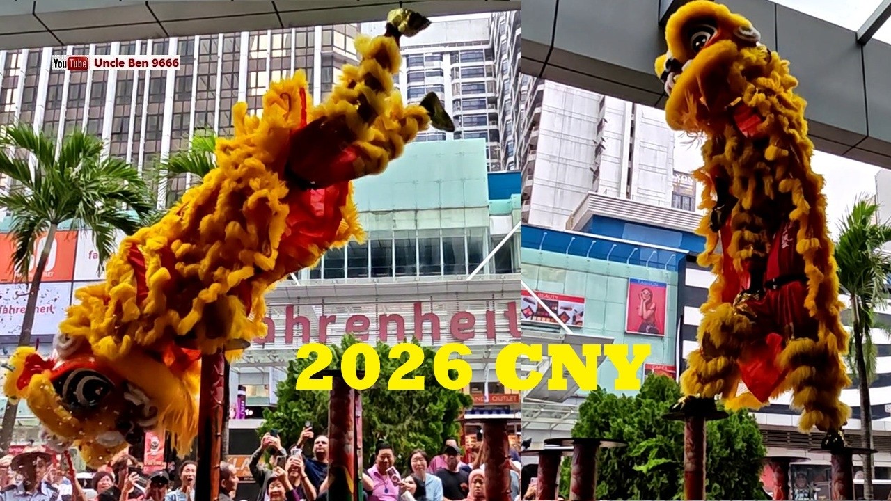 2026 CNY Acrobatic Lion Dance Performance #grandmillenniumkl #雪蘭莪國藝體育會