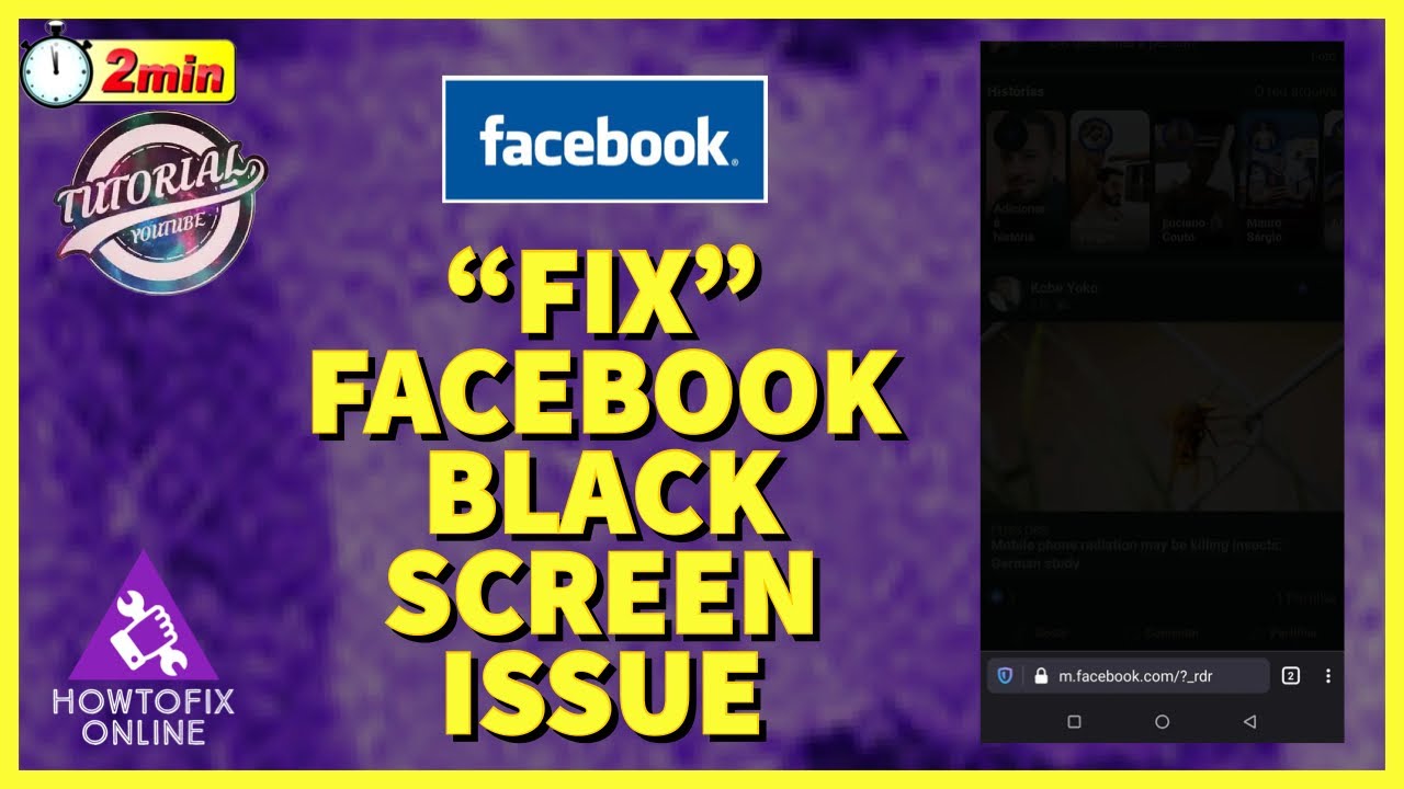 How to Fix Facebook Black Screen 2022?