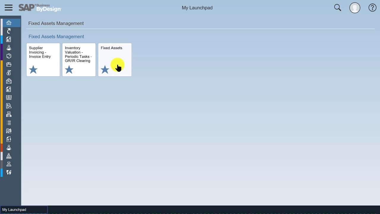 SAP Business ByDesign Fixed Assets