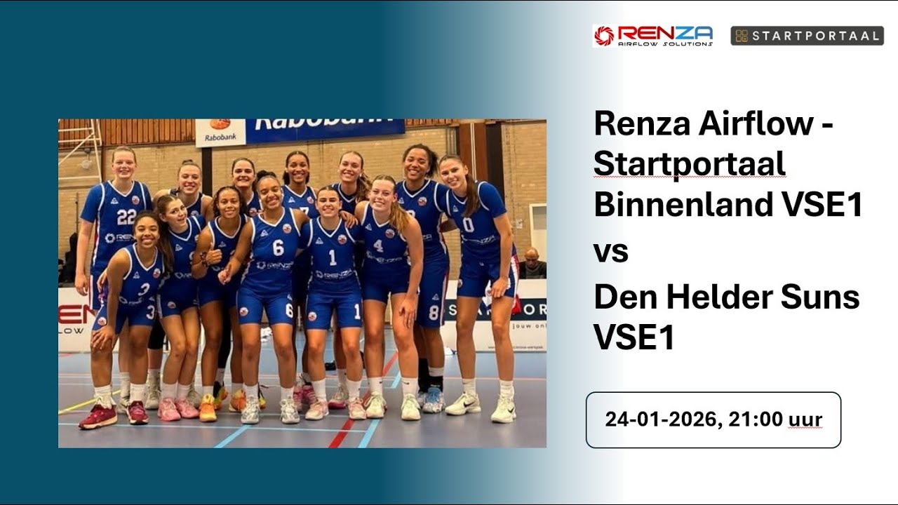 Renza Airflow - Startportaal Binnenland VSE1 vs Den Helder Suns VSE1