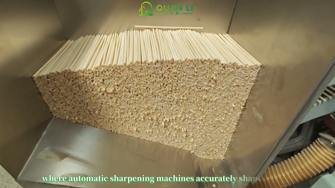 QUAN LI|The Complete Bamboo Chopsticks Production Process