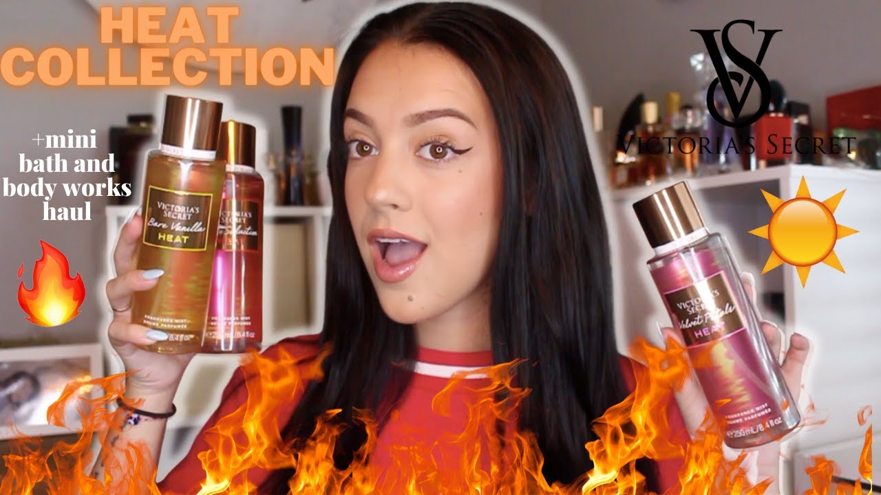 *NEW* VICTORIA'S SECRET HEAT COLLECTION + MINI BATH AND BODY WORKS HAUL!