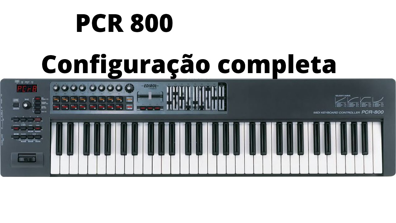 teclado controlador ROLAND PCR800 CONFIGURAÇOES