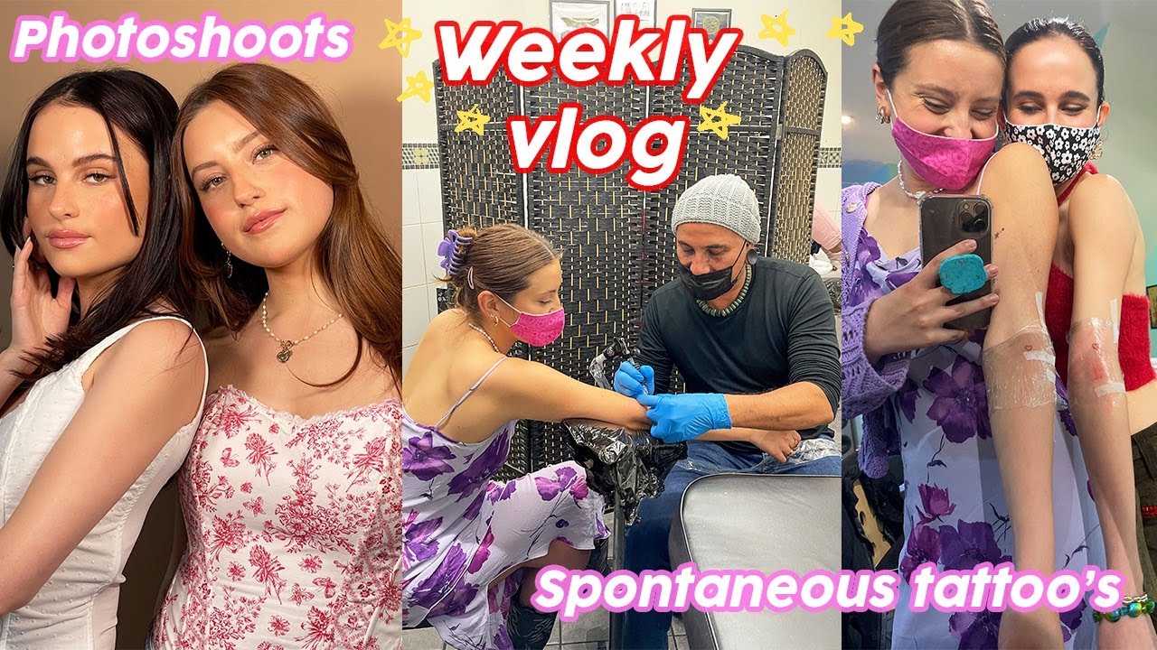 Spontaneous tattoos, Photoshoots and Breakfast club! Weekly vlog