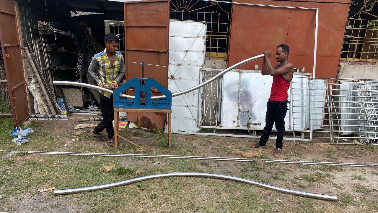 steel pipe kaise bend kare | स्टील पाइप कैसे बेंड करे सही तरीक़ा #steel #youtube #viral