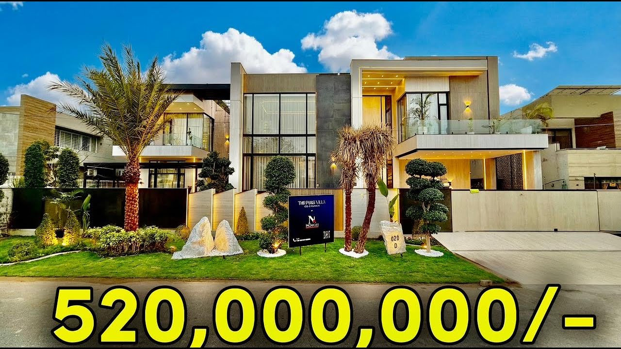 Ultra Modern 2 Kanal Luxury Designer House | DHA Phase 6 Sector D | Home Theatre, Pool, Solar 🔥