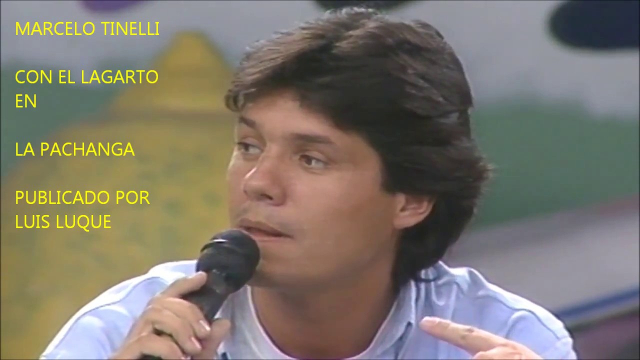 MARCELO TINELLI CON EL LAGARTO EN LA PACHANGA