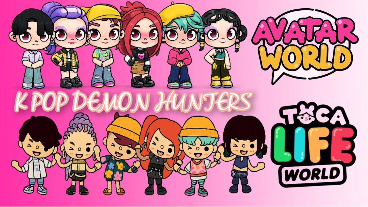 How to make a kpop demon hunters in Toca Boca VS Avatar world 