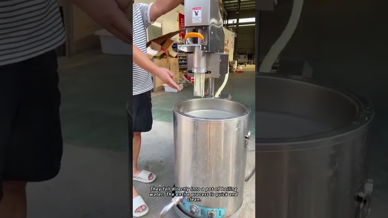 How Fresh Noodles Are Made in Seconds