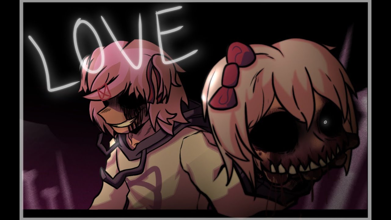 LAST DETERMINED - LOVE v3 but Sayori and Natsuki sings it | FNF Undertale x DDLC