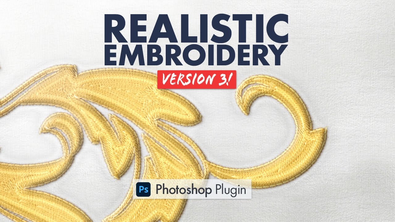 Realistic Embroidery 3  - Photoshop Plugin - HOW TO USE