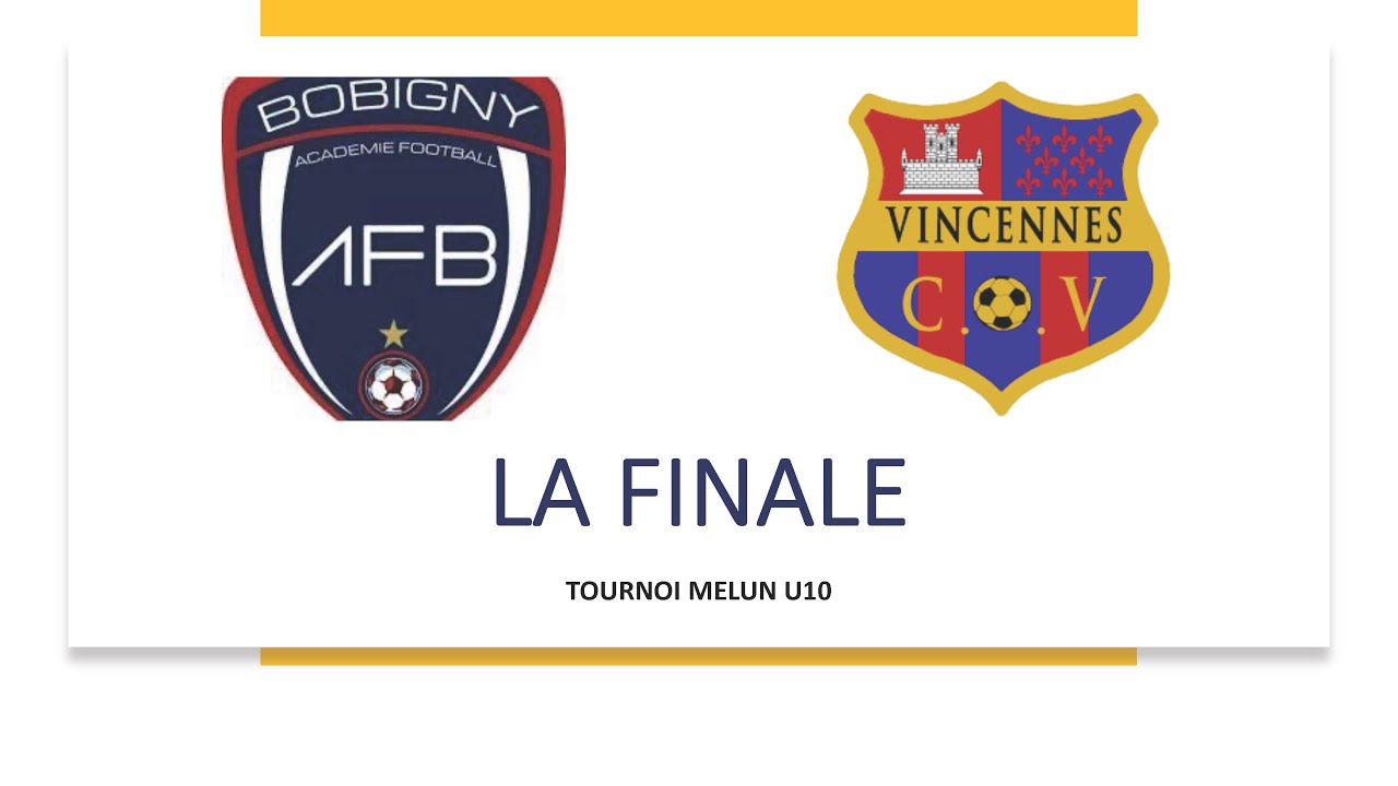 LA GRANDE FINALE AF BOBIGNY VS CO VINCENNES, TOURNOI MELUN U10 , STADE PAUL FISHER MELUN,