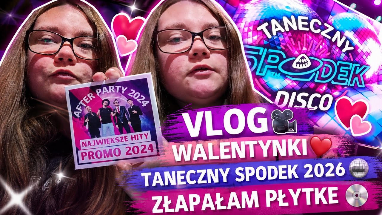 Vlog 🎥 | Walentynki&hearts;️ | Taneczny Spodek 2026🪩 | złapałam płytke💽 