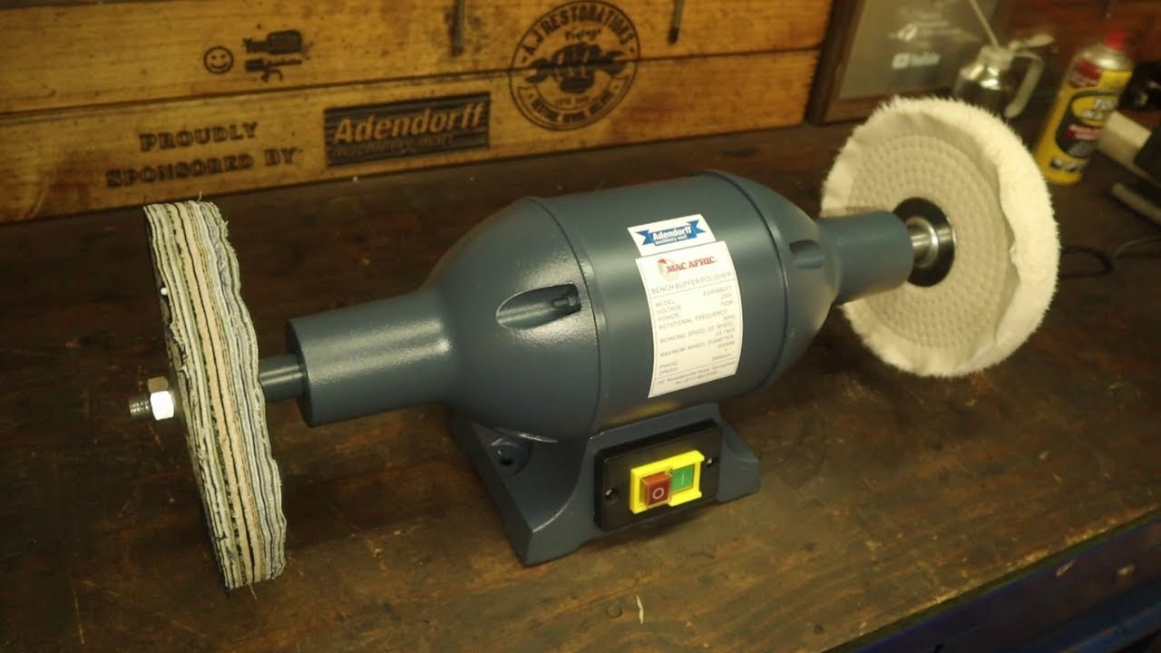 Best of a bench polisher! 200MM MAC AFRIC Bench Buffer & Polisher.