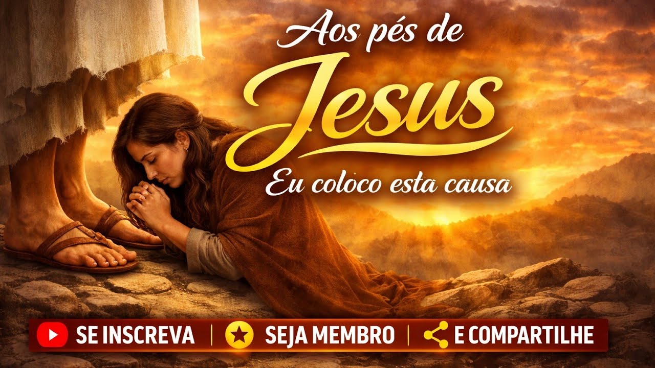 Aos  pés de Jesus eu coloco esta causa ! Oração por você