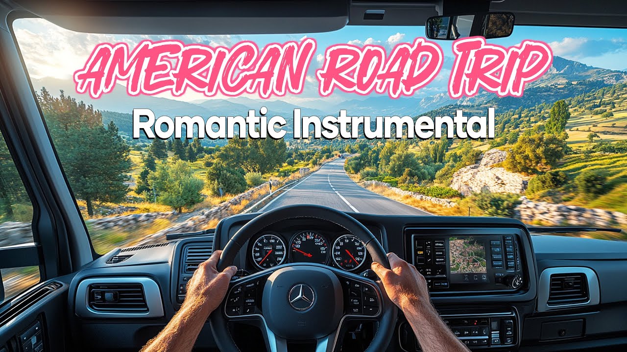 American Road Trip Instrumental Relaxing Music, Soothing Guitar Instrumental Melodies, Love Songs