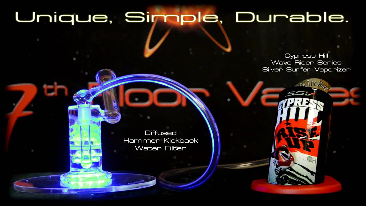 ELEV8 Glass - Diffused Hammer Kickback Water Filter