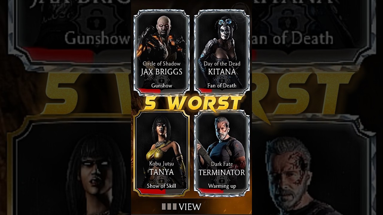 5 Worst Diamond Characters in Mortal Kombat Mobile #mortalkombatmobile #top5 #shorts