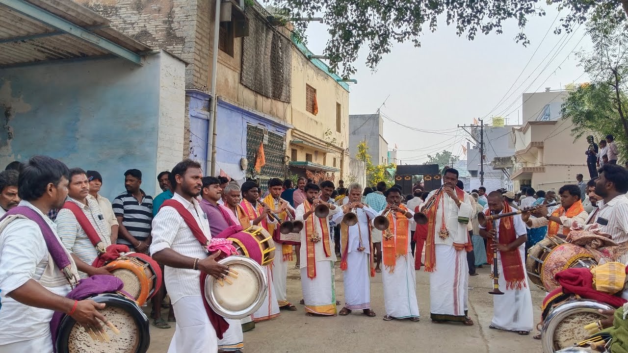 డోల్ వాయిద్యం అవుకు ప్రోగ్రాం నాగార్జున బృందం 9701562789