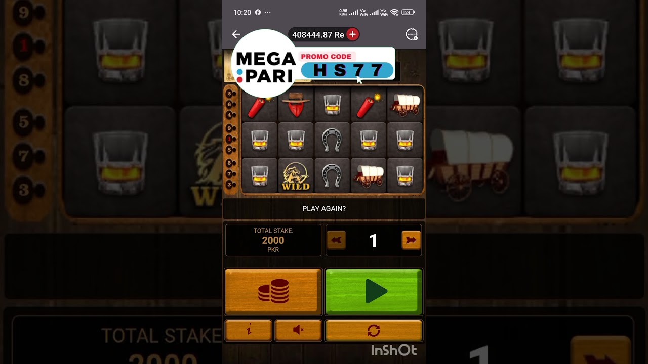 Megapari western slot game winning trick 💯 promo code HS77 