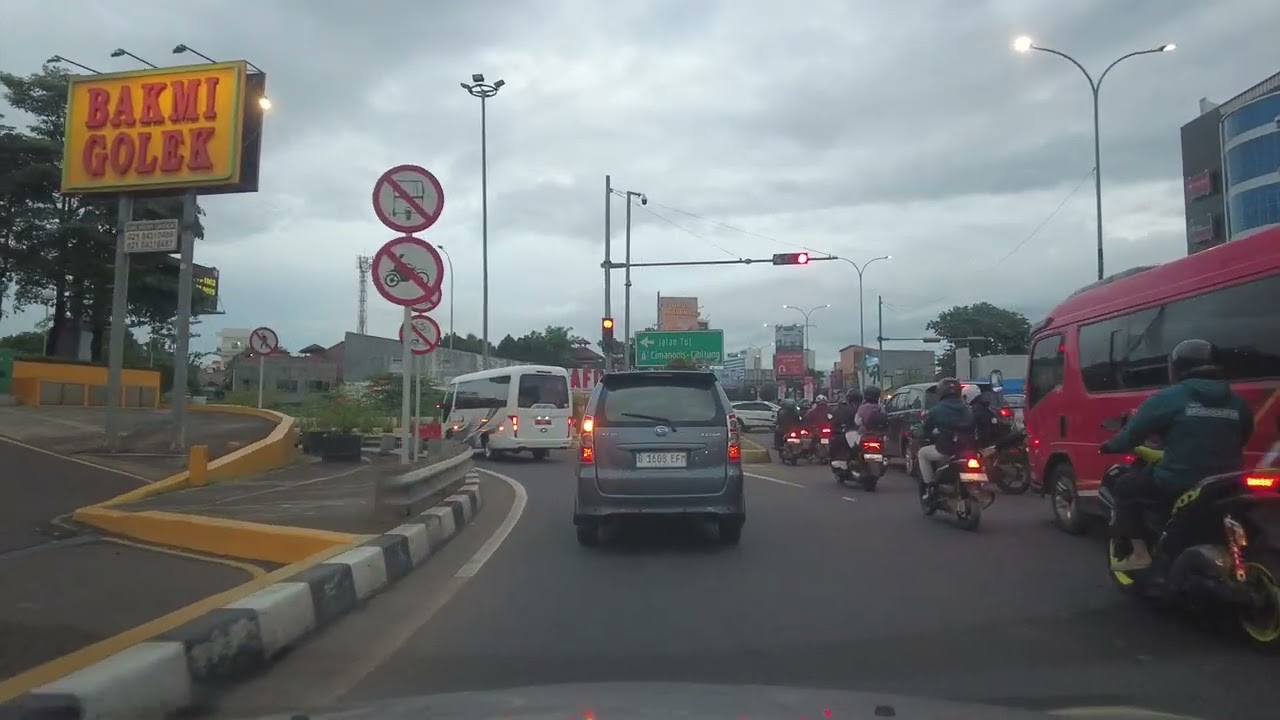 Drive from Nagrak Bogor to Harjamukti Depok via Transyogi, Cimanggis-Cibitung & Jagorawi Toll Roads