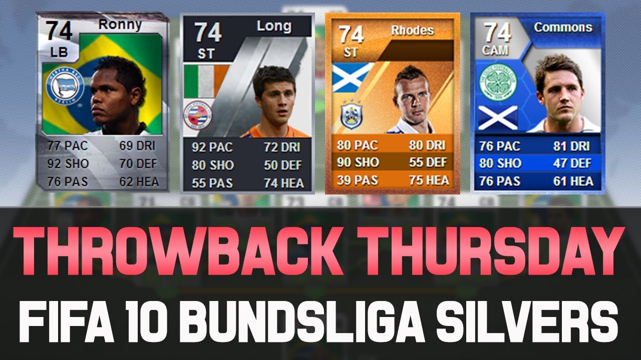 Throwback Thursdays - Fifa 10 Bundesliga Silvers